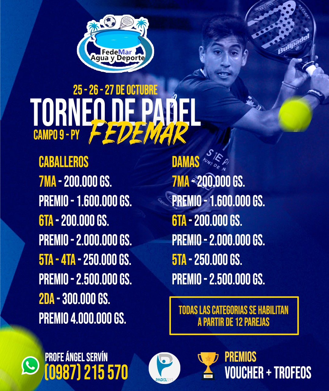 TORNEO DE PADEL FEDEMAR